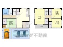 4LDK、土地面積107.87㎡、建物面積95.22㎡