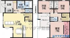 土地面積　151.95㎡、建物面積94.18㎡