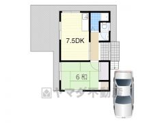 1LDK、土地面積617.00㎡、建物面積44.46㎡