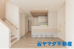 カウンターキッチン、お子様の様子を見ながらお料理が出来ます