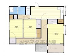 3DK、土地面積265.72㎡、建物面積73.83㎡