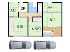 4K、土地面積198.34㎡、建物面積72.72㎡