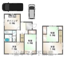 南側に庭あり、日当たり良好です。