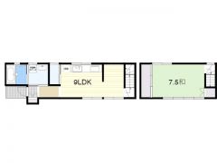 1LDK、土地面積58.31㎡、建物面積40.02㎡、