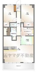 専有面積75.81、バルコニー面積12.6㎡