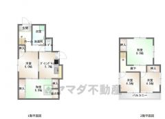 5DK,土地面積98.81㎡、建物面積91.25㎡