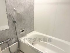 一日の疲れを癒してくれる場所なので、快適に過ごして頂く為にゆったりサイズのバスタブを用意しました。是非半身浴をお楽しみ下さい。