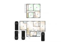 6LDK,土地面積206.86㎡、建物面積135㎡