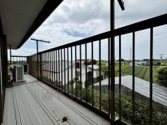 ベランダからの眺めも綺麗です。