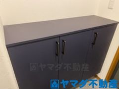 玄関、シューズぼっくすの上にも小物を飾ったりできますね