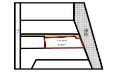 土地価格950万円、土地面積110.94m2