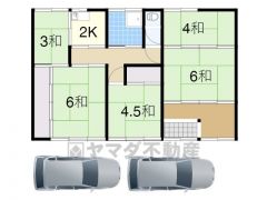 4K、土地面積198.34㎡、建物面積72.72㎡