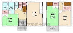 3LDK、土地面積180.36㎡、建物面積79.49㎡