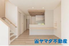 カウンターキッチン、お子様の様子を見ながらお料理が出来ます