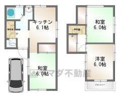 3DK、土地面積54.78㎡、建物面積61.94㎡