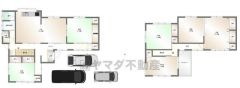 土地面積222.88㎡、建物面積178.27㎡