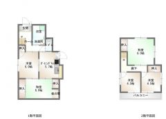 5DK,土地面積98.81㎡、建物面積91.25㎡