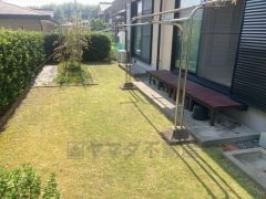 広いお庭、お子様の遊ぶスペースや、家庭菜園がガーデニングが楽しめます。