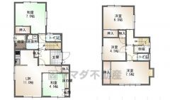 土地面積148.71㎡、建物面積99.37㎡