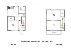 400万円、3K、土地面積63.48m2、建物面積56.69m2 