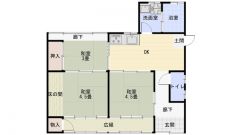 3FK,土地面積69.42㎡、建物面積54.06㎡