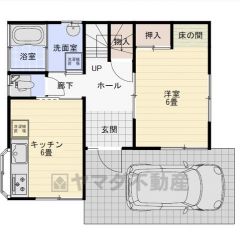 土地面積65.68㎡、建物面積69.55㎡、4DK