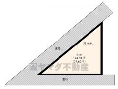 土地面積124.61㎡、坪数37.69坪